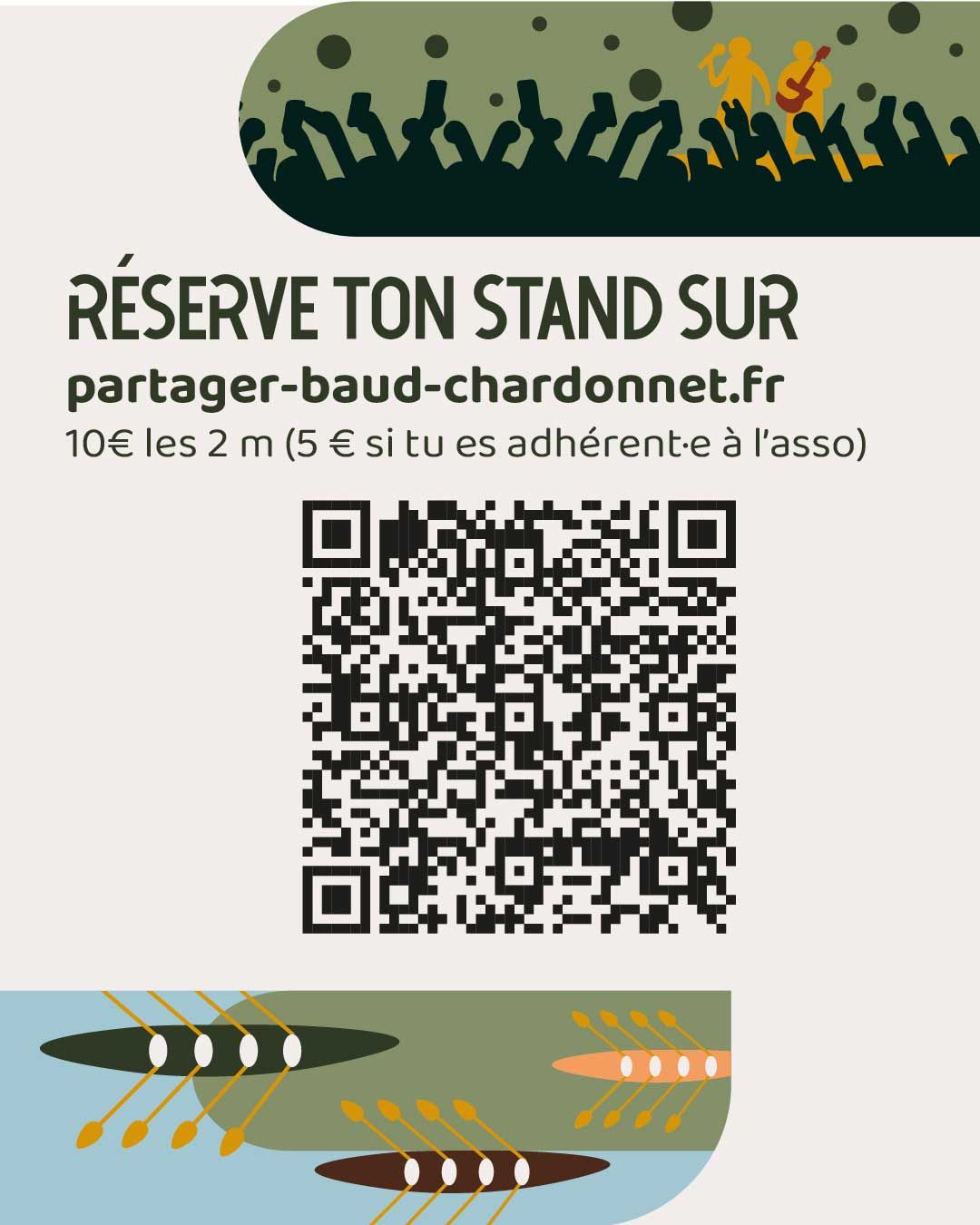 QR code pour réserver un stand pour le vide grenier